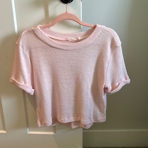 This is a light pink top from Dry goods in an extra small